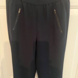 J. Crew navy dress jogger Track Pants with Zippered Pockets size 00P